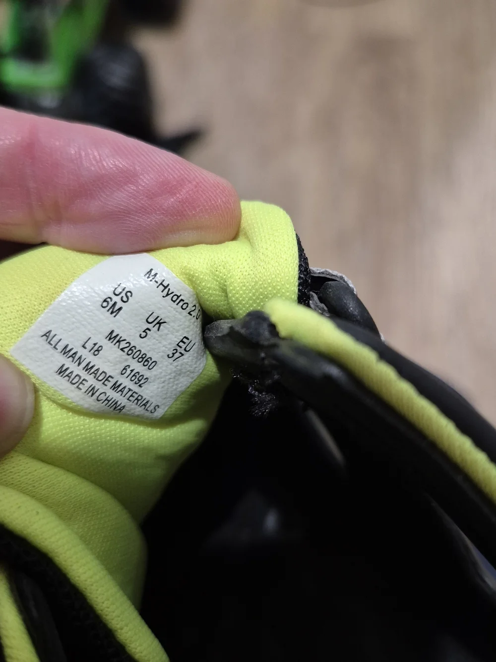 Merrell Kids Black & Neon Yellow Water Shoes